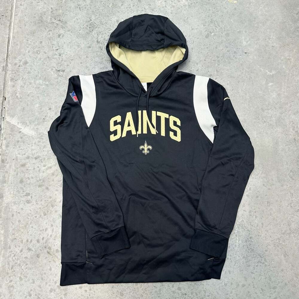 Nike New Orleans Saints Sideline Pullover Hoodie - Large